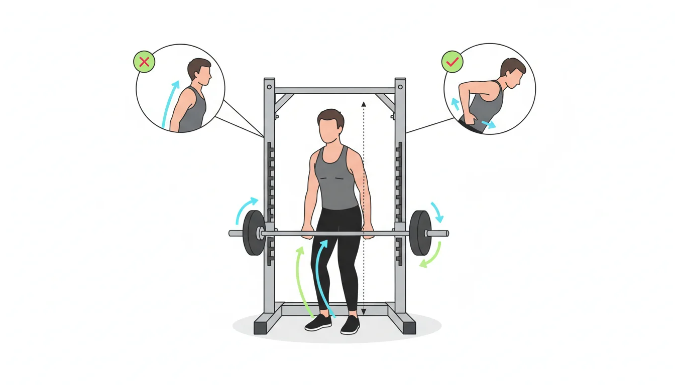Illustration showing can you do rdls on a smith machine concept