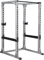 Body-Solid (GPR378 Power Rack - Heavy-Duty Steel Squat Cage with Adjustable Safety Bars and Chin-Up Bar for Home and Light Commercial Gym