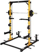 Altas Strength 3035 Half Smith Machine 1000 lbs Weight Capacity with Accessories for Versatile Workouts Squat Training Weight Lifting Light Commercial Strength Training Power Cages Easy Assembly