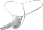 JEsilunmaMY Long Pouch Thongs for Men Ice Silk Elephant Nose G-String Underwear Sexy T-Back Panties Lingerie Boxer Brief