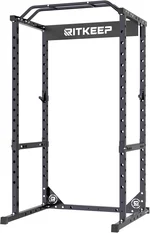 RitKeep Power Rack RMAX 2250 Multi-Function Power Cage for Strength Training - 1200lb Capacity Squat Rack with Multi-Grip Pull-Up Bar, Safety Bars, and J-Hook for Home Gym