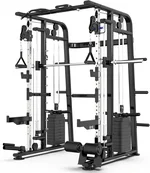 Smith Machine Power Rack with LAT-Pull Down System
