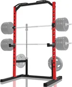 OPPSDECOR Multifunctional Squat Rack, Adjustable Power Rack Stand for Home Gym, Strength Training Power Cage with Wide & Narrow Pull up Bar, J-Hooks, Safety Spotter Arms, Weights and Bar Storage
