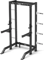 Power Cage Squat Rack, Power Rack Full Home Gym Equipment with Multi-Grip Pull-up Bar, Commercial Multi-Functional Squat Rack for Home Gym