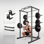 Versatile Power Cage, 1200 LBS Adjustable Weight Cage, Squat Rack with More Training Accessories for Home Gyms