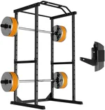 1200 LBS Multifunctional Weightlifting Cage, Adjustable Power Cage, Squat Stand with More Training Accessories, Suitable for Home Gyms