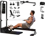 Gym Monster 2 Family Plus & Weight Lifting Belt & Gym Accessories Organizer & Skiing Handles 2 Bundle