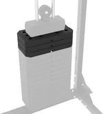 Home Gym Smith Machine with 320lb Weight Stacks – 6-in-1 Power Rack, Crossover, Pull-Up & Dip Station, Full Body Strength Training – RitKeep PMAX-5600 Pro