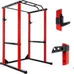1200 lbs Strength Training Power Cages, 14-Speed Adjustment Barbell Rack, 2x2-inch Frame Power Cage Home Gym for Home Exercise