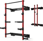 Power Cage for Home Gym, Multi-Function C12 Squat Rack with Adjustable Pulley System, Power Rack Fitness Equipment with LAT Pulldown and Training Attachment